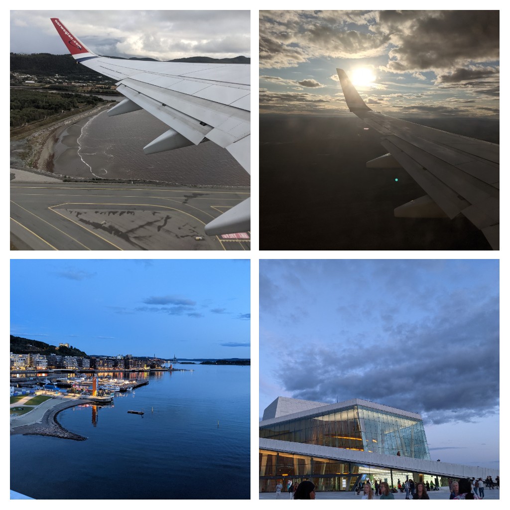 Flight to Oslo and the first sight seeing at the opera house