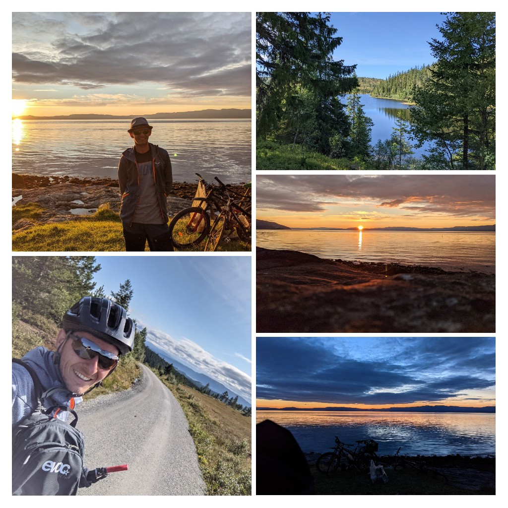 Beach, bike, berries and sunset